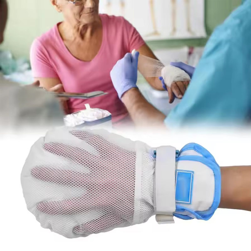 Medical Gloves - 1 個高齢者医療拘束手袋 - 傷防止手袋 - 耐久性、通気性、帯電防止、お手入れが簡単な手袋
