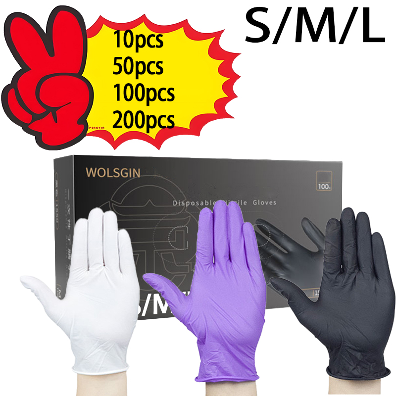 10/50/100/200 個の使い捨てニトリル手袋、タトゥ - Medical Gloves のレビューと価格