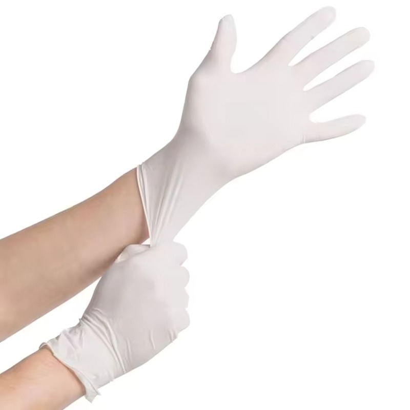 10/20/50/100 個白いニトリル手袋使い捨てキッチン - Medical Gloves のレビューと価格