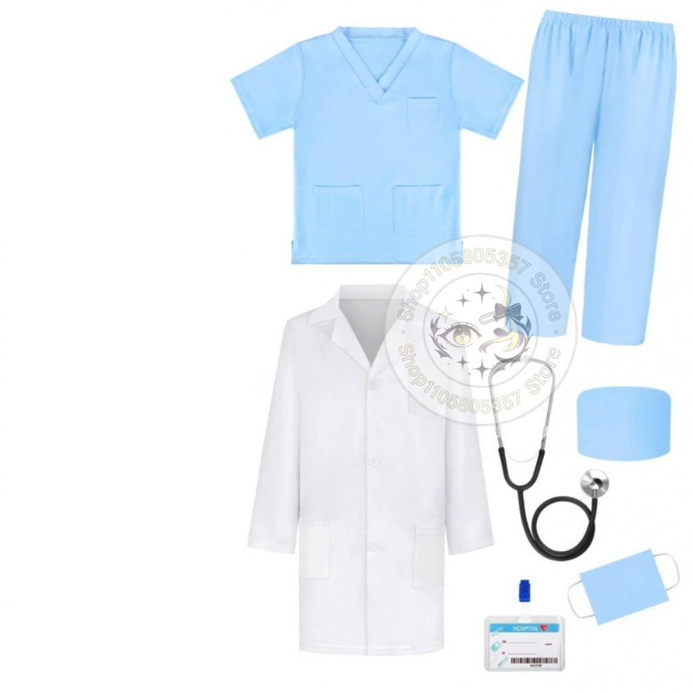 医者ごっこ用コスチューム、白い医者服、看護師の制服、聴診器、 - Stethoscope のレビューと価格