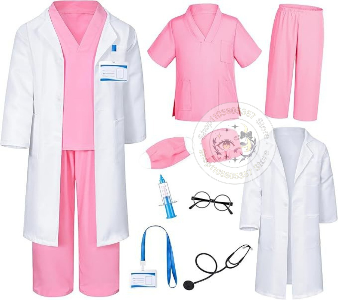医者ごっこ用コスチューム、白い医者服、看護師の制服、聴診器、 - Stethoscope のレビューと価格