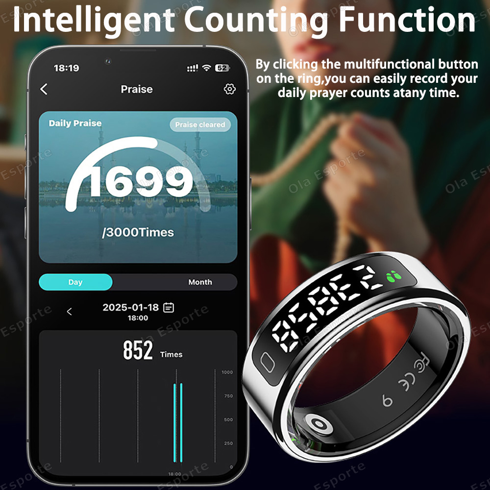 新型スマートリング充電ケース、心拍数・血圧モニター、男女兼用 - Blood Pressure Monitor のレビューと価格