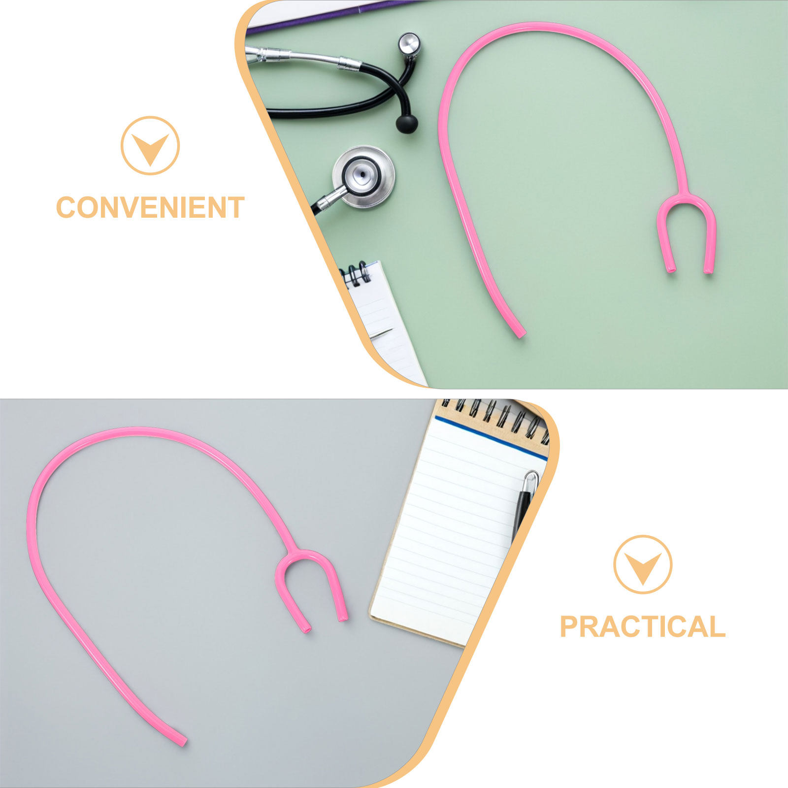 4本セット、Y字型の柔軟なPVC製チューブ、獣医用、小児用、 - Stethoscope のレビューと価格