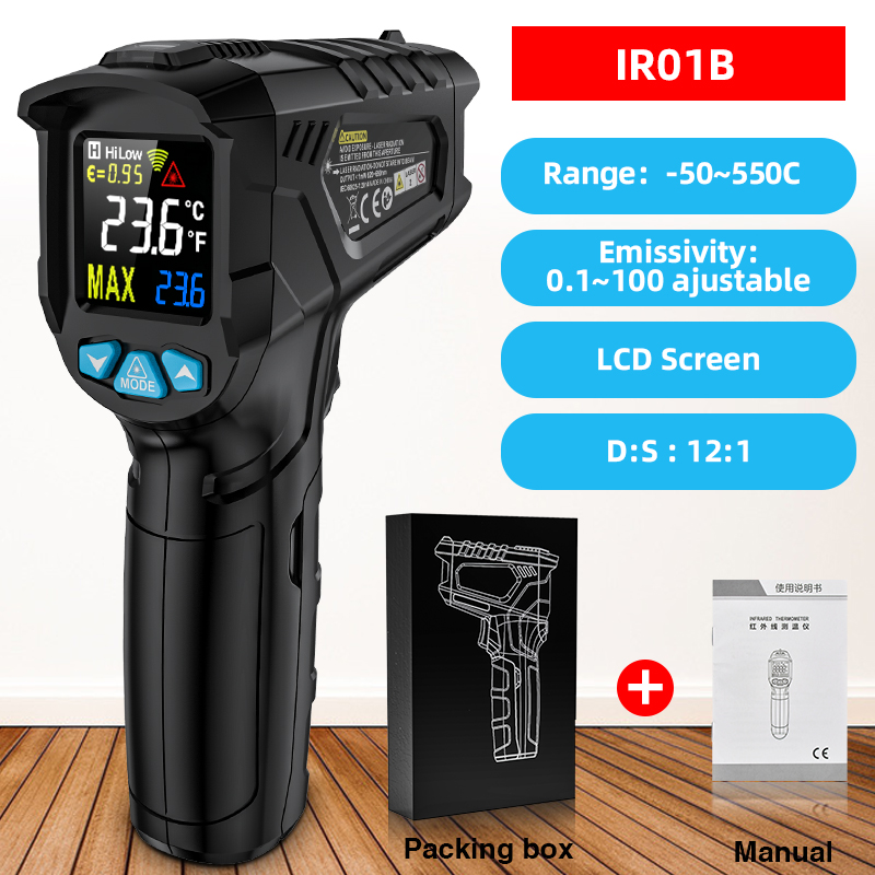 デジタル赤外線温度計 -50～550 ° C 非接触式温度計 - Thermometer Digital のレビューと価格