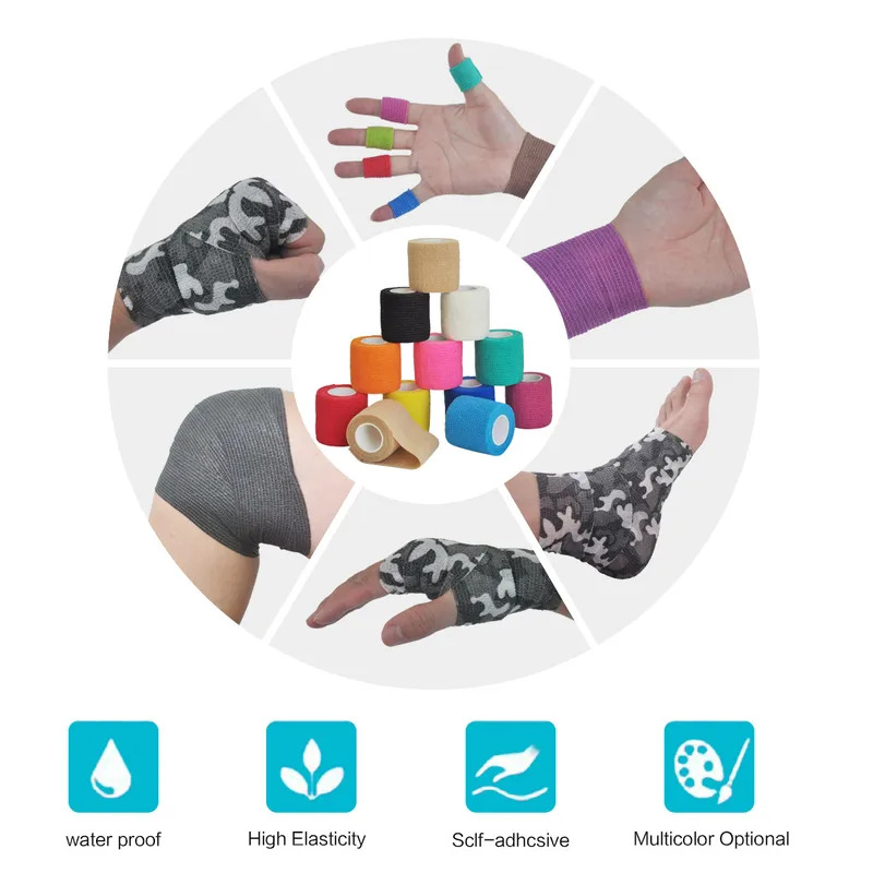 3/6/12/24/30 個自己粘着包帯通気性粘着包帯ラップ - Medical Tape のレビューと価格